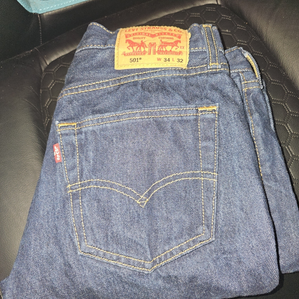 Levi's Men's Dark Blue Straight Jeans